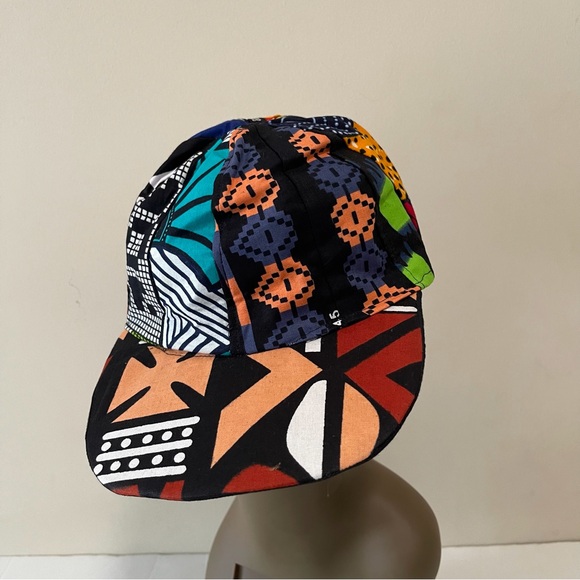 African Print Ankara Handmade Multicolor Bohemian Patchwork Baseball Cap - Picture 7 of 8